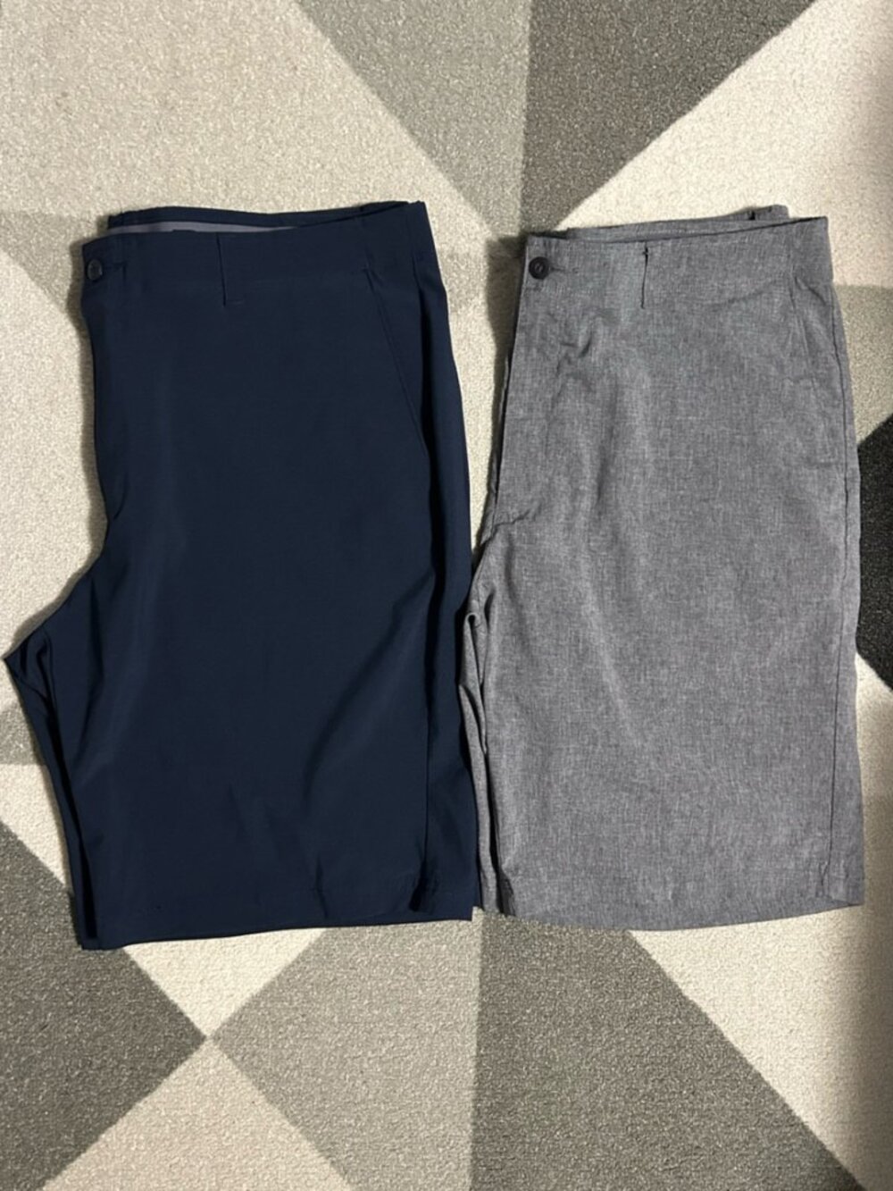 PGA Tour BUNDLE OF 2 Men's Golf Athletic Shorts Navy/Gray Size 38